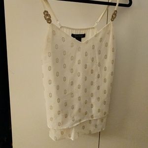 White House Black Market White Blouse